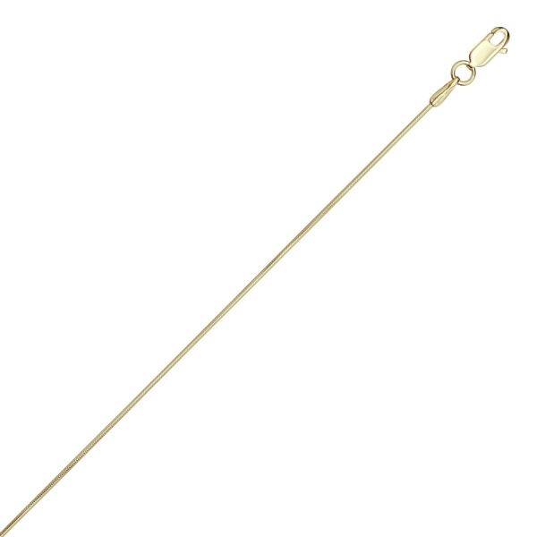 Цепь из желтого золота 585, плетение «Снейк»